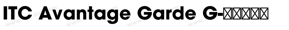 ITC Avantage Garde G字体转换